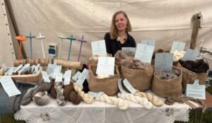 Distaff and Loom table at the Salen Show
